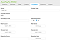 Asset Management Software: Standard Asset Acquisition